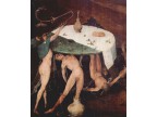 mwe01894 Hieronymus Bosch  Antoniusaltar, Triptychon, Mitteltafel  Versuchung des Hl. Antonius, Detail
