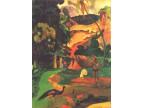 mwe08845 Paul Gauguin  Landschaft mit Pfauen (Matamoe)