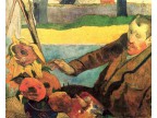mwe08865_Paul Gauguin - Porträt des Vincent van Gogh, Sonnenblumen malend