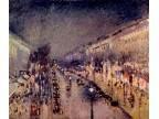 mwe18115 Camille Pissarro  Boulevard Montmartre in der Nacht