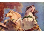 mwe23224  Giovanni Battista Tiepolo  Fresken im Kaisersaal des Würzburger Residenzschloßes, Deckenfresko, Szene   Die Sonnenpferde Apollos
