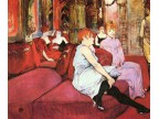 mwe23518  Henri de Toulouse-Lautrec  Der Salon in der Rue des Moulins